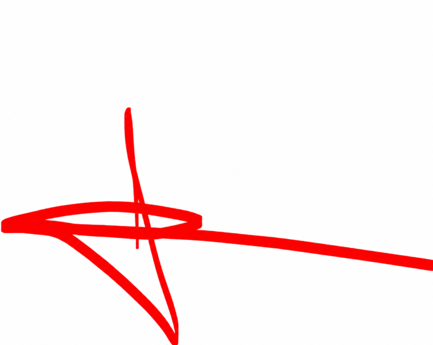Jack's red handwritten signature